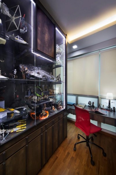 One Canberra - Boy's Room with Display Cabinets for Star Wars Collections