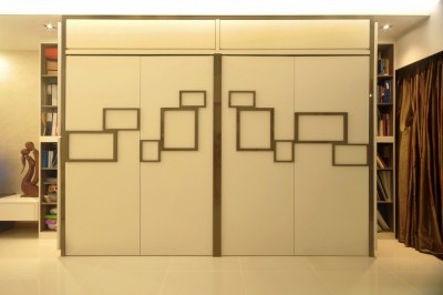 Yeo's Residence - Wall Feature-cum-Storage compartments